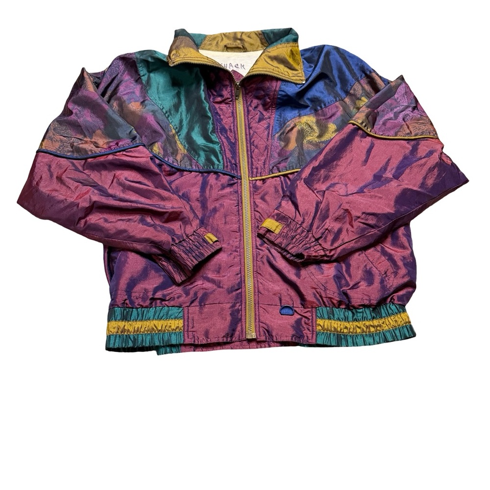 ✨🧥 Vintage Clipper Bay Colorblock Windbreaker Jacket 80s 90s L‎ 🧥✨